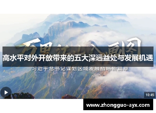 高水平对外开放带来的五大深远益处与发展机遇